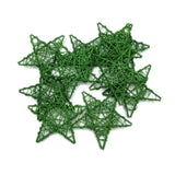 Triogift 10pcs 5cm/6cm Natural Rattan Stars Wicker Rattan Stars for Home Decor DIY Craft Vase Bowl Filler Table Decoration