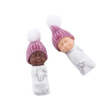 Triogift  Simulation Baby Newborn Pvc Ornament Handle Toy  Finger Doll Real Clothes Random