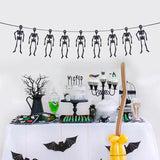 Triogift Happy Halloween Banner Pumpkin bat pattern Bunting Garland Home Decor for Fireplace Halloween Theme Party Decorations Supplies