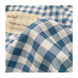 Triogift  Professional Checkered Retro Grid Comforter Bedding Sets Cotton Bedding Set Bedding Jacquard King Linen Bed Duvet Cover Size