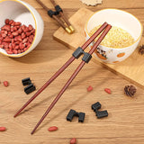 Triogift  Reusable Chopsticks Helpers Only Training Chopsticks Connectors Chopstick Assistant Training Chopstick Hinge Connector