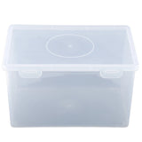 Triogift  Mask Storage Box Plastic Transparent Storage Container Keep Tidy Organizer