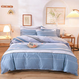 Triogift  High Quality Cotton Bedding Set Duvet Cover with Pillowcases Breathable Sweat-wicking Plenty of Sizes Available