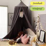 Triogift Kids Bed Mosquito Net Child Bed Canopy Bed Curtain for Baby Crib Children Tent  Hanging Round Play Tent  Room Decor