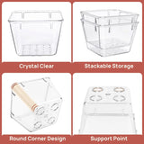 Triogift Desk Drawer Organizers Transparent Storage Box Bins Kitchen Gadget Jewelry  Organizer Bathroom Storage Makeup Organizer