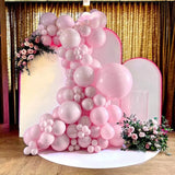 Triogift White Gold Balloon Garland Arch Kit Happy Birthday Party Decoration Kids Wedding Birthday Balloon Latex Baloon Baby Shower