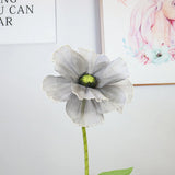 Triogift Simulation Linen Poppy Flower,Home Birthday Decoration,Backdrop Display, Artificial Giant Flore, Wedding Photograph Props Supply