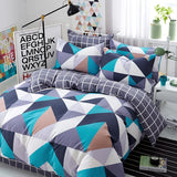 Triogift  High Quality Cotton Bedding Set Duvet Cover with Pillowcases Breathable Sweat-wicking Plenty of Sizes Available