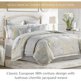 Triogift  2 Shams & Bed skirt Bed Linen Set Jacquard Floral Medallion Comforter Sets Comforter Queen Bedding Home Freight free.