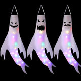 Triogift Halloween Decoration Ghost Wind Tunnel LED Luminous Ghost Pendant Ghost Festival Hanging Ghost Venue Layout Props