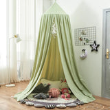 Triogift Kids Mosquito Net Girl Princess Hanging Bed Canopy Baby Crib Curtain Home Decoration Living Corner Play   Reading Nook Decor