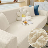 Triogift Sofa Cover for Living Room Elastic Thick Jacquard Sofa Cover for Sofa L-shaped Corner Sofa Cover 1/2/3/4 Seater Sofa Cover