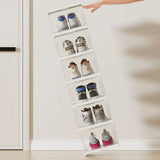 Triogift 6-Tier Stackable Shoe Storage Boxes with Lids