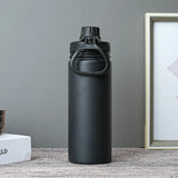 Triogift  -  1pc 32oz 1000ml Insulated Water Bottle Portable Stainless Steel Sports Cup Thermos Tumbler Coffee Travel Mug Vacuum Bottle