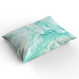 Triogift  Marble Gradient Solid Color Phnom Penh Aqua Comfortable Household Goods Bedroom Bed Luxury Duvet Cover 2/3/4 Pieces