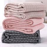 Triogift Japanese simple casual blanket Cotton gauze sofa cover multifunctional throw blanket for beds home decor sofa towel bedspread