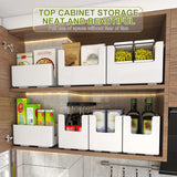 Triogift Cabinet Storage Box Kitchen Sundries Organizer Box Cupboard Basket Storage Case Cabinet Desktop Snack Makeup Spice Bottle Holder