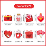 Triogift 8pcs Valentine's Day Hanging Ornaments Valentine Heart Gnome paper Cutouts Pendant for Love Tree Valentine's Day Wedding decor