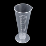 Triogift  2pcs Measuring Cup 50ml/100ml PlasticTriangular Graduate Plastic Beaker Graduated Measuring Cup for Laboratory Home Kitchen Test