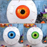 Triogift 3Pcs 22inch Halloween Eyeball Decorations Balloons Scary Plastic Balloon Props Bloodshot Eyeballs Indoor Garden Halloween Decors