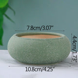 Triogift Rustic Frosted Stone Flower Pot