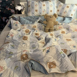 Triogift Quilt Comforter  Summer Nordic Luxury Wind Summer Cool Girl Heart Bedroom Summer Bedding Air Conditioning Dormitory