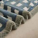 Triogift Winter Blanket Throw Soft Chenille Yarn Knitted Blanket Knitted Throw Blanket For Couch Bed Warm Sleeping Blanket