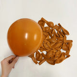 Triogift 10/20/30Pcs 10inch Dark Khaki Birthday Balloons Retro Coffee Brown Mustard Yellow Sand White Globos for Wedding Baby Shower Deco