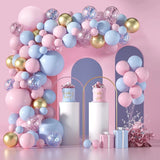 Triogift Pink Blue Balloon Garland Arch Kit Baby Shower Birthday Party Decoration Latex Balloon Wedding Anniversary Confetti Decor Globos