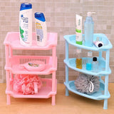 Triogift Bathroom Corner Storage Holder Shelves Organizer Kitchen Floor Tripod Toilet Tissue Towel Rack Shelf Bathroom Accessories