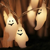 Triogift  1.5m 10Led Halloween Pumpkin Ghost Skeletons Bat Spider Led Light String Festival Bar Home Party Decor Halloween Ornament