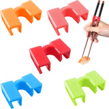 Triogift  Reusable Chopsticks Helpers Only Training Chopsticks Connectors Chopstick Assistant Training Chopstick Hinge Connector