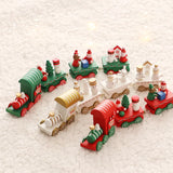 Triogift  Plastic Train/Christmas Train Merry Christmas Decor For Home Cristmas Ornament Xmas Navidad Noel Gifts Happy New Year