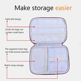 Triogift Smart Watch Band Storage Organizer Multifunction Portable Watch Strap Box for Apple Watch Travel Pouch Bag