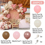 Triogift Pink Metallic Balloon Garland Arch Kit Wedding Birthday Party Decoration Kids Globos Rose Gold Confetti Latex Ballon Baby Shower