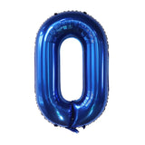 Triogift 40Inch Dark Blue Number Foil Balloon 0-9 Digital Globos Children Birthday Party Decoration Baby Shower Toy Kids Graduation Gifts