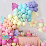 Triogift 107pcs Macaron Color Balloon Garland Arch Kit Wedding Birthday Party Decor Ballon 1st Birthday Kids Baby Shower Latex Baloons