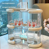 Triogift  -  High-grade light luxury cup holder dining table drinking glass shelf coffee cup storage desktop mug perfume storage rack