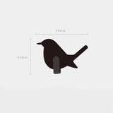 Triogift 2Pcs Self Adhesive Hooks Bird Pattern Storage Holder for Bathroom Kitchen Hanger Stick on Wall Hanging Door Clothes Towel Racks