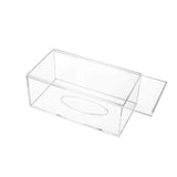 Triogift Clear Acrylic Tissue Box Holder Simple Rectangular Paper Napkin Cointainer Oragnizer For Car Home End Table Household Supplies