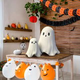 Triogift Halloween Middle Finger Ghost Decoration Cute Ghost Statue For Home Fireplace Decor Smooth Body Enhance Festive Atmosphere