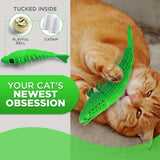 Triogift  Cat Toothbrush Toy Cat Dental Care Durable Hard Rubber Catnip Cat Interactive Toothbrush Chew Clean Mouth Toy Cat Treat Supplies