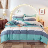 Triogift  High Quality Cotton Bedding Set Duvet Cover with Pillowcases Breathable Sweat-wicking Plenty of Sizes Available