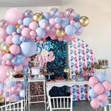 Triogift Pink Blue Balloon Garland Arch Kit Baby Shower Birthday Party Decoration Latex Balloon Wedding Anniversary Confetti Decor Globos