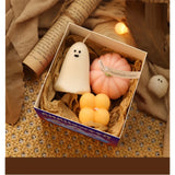 Triogift 2024 New Halloween Cartoon Pumpkin Ghost Aromatherapy Candle Set Halloween Ornaments