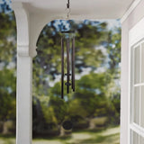 Triogift Wall Hanging Decor Bronze Pine Metal Outdoor Wind Chimes Home Decoration Crafts Garden