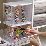 Triogift 1pc Three Layer Acrylic Display Rack Transparent Ladder Handmade Anime Car Model Blind Box Storage Box Jewelry Sorting Box