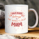 Triogift  -  1pc 330ml Best Mum Mug Gifts for Mummy Grandma Ceramic Mugs Coffee Cups Desktop Decoration Summer and Winter Drinkware