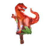 Triogift  Mini Tyrannosaurus Rex Aluminum Film Balloon Party Children's Birthday Party Dinosaur Decoration Balloon