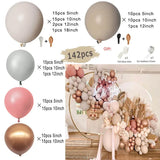 Triogift Tender Pink Gold Balloon Garland Arch Kit Wedding Birthday Party Decoration Adult Kids Baby Shower Decor Ballon Wedding Supplies